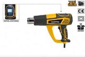 CHATTEL CHT-1523 DİJİTAL SICAK HAVA TABANCASI 2000WAT