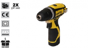 CHATTEL CHT-4412 AKÜLÜ MATKAP 12 V 1,5 AH(ÇİFT AKÜ)