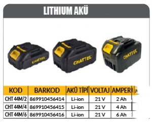 CHATTEL CHT-44M/4 AKÜ 21V 4 AH